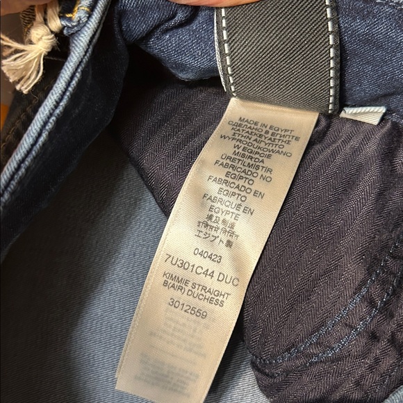 7 For All Mankind Kimmie Straight B(Air) Duchess Dark Blue Women's Jeans Sz 29 - Picture 11 of 13